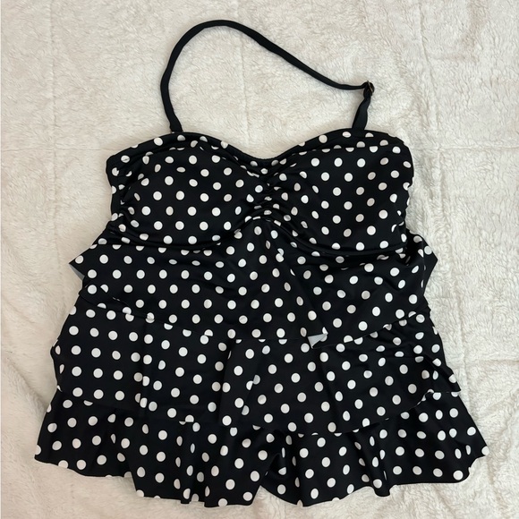 Polka Dot Tankini Top - Picture 1 of 4